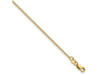 FJC Finejewelers 14 kt Yellow Gold 1/20 Filled Curb with Lobster Clasp Carded Chain 16 Inches x 1.25 mm