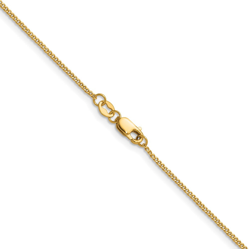 FJC Finejewelers 14 kt Yellow Gold Filled 1/20 Filled Curb with Lobster Clasp Carded Chain 18 Inches x 1.25 mm