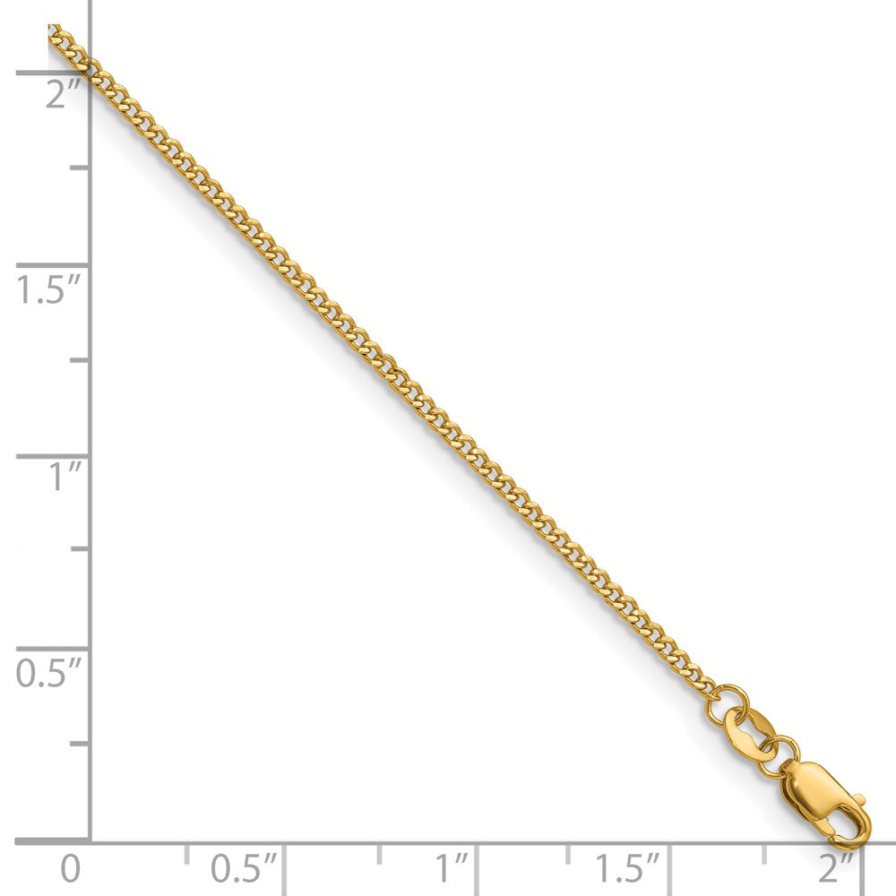 FJC Finejewelers 14 kt Yellow Gold Filled 1/20 Filled Curb with Lobster Chain 18 Inches x 1.5 mm