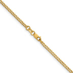 FJC Finejewelers 14 kt Yellow Gold 1/20 Filled Curb with Lobster Clasp Chain 18 Inches x 2.3 mm
