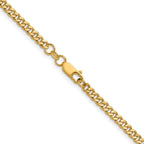 FJC Finejewelers 14 kt Yellow Gold Filled 1/20 Filled Curb with Lobster Clasp Chain 18 Inches x 3.5 mm