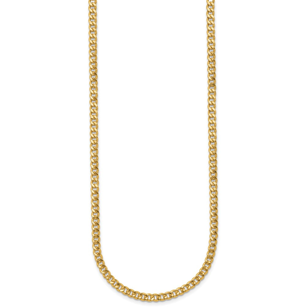 FJC Finejewelers 14 kt Yellow Gold Filled 1/20 Filled Curb with Lobster Clasp Chain 18 Inches x 3.5 mm