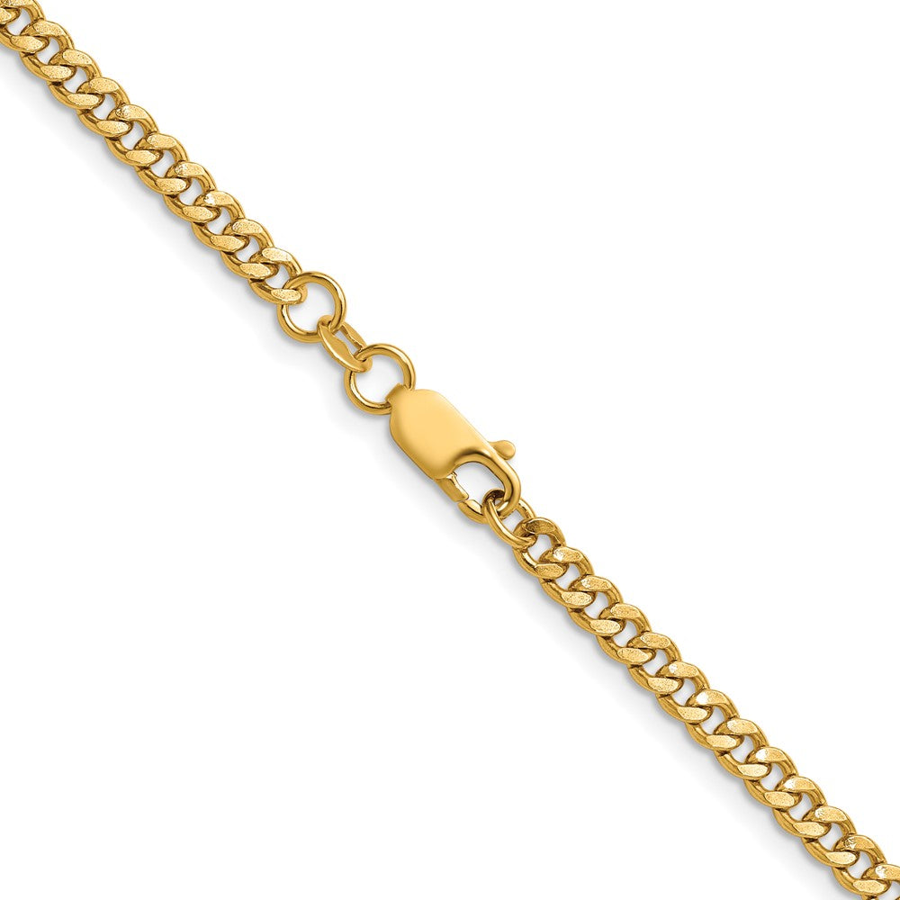 FJC Finejewelers 14 kt Yellow Gold 1/20 Filled Curb with Lobster Clasp Chain 20 Inches x 3.5 mm
