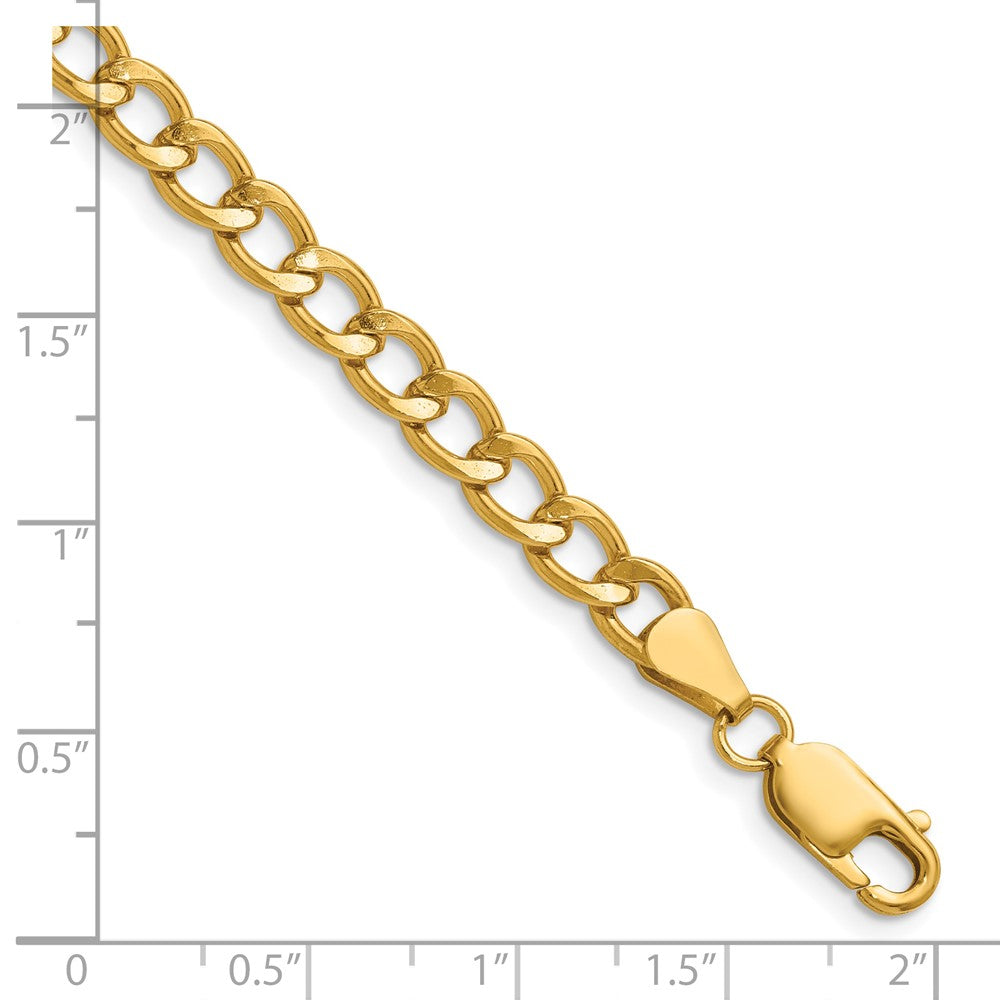 FJC Finejewelers 14 kt Yellow Gold Filled 1/20 Filled Curb with Lobster Clasp Chain 20 Inches x 5.25 mm