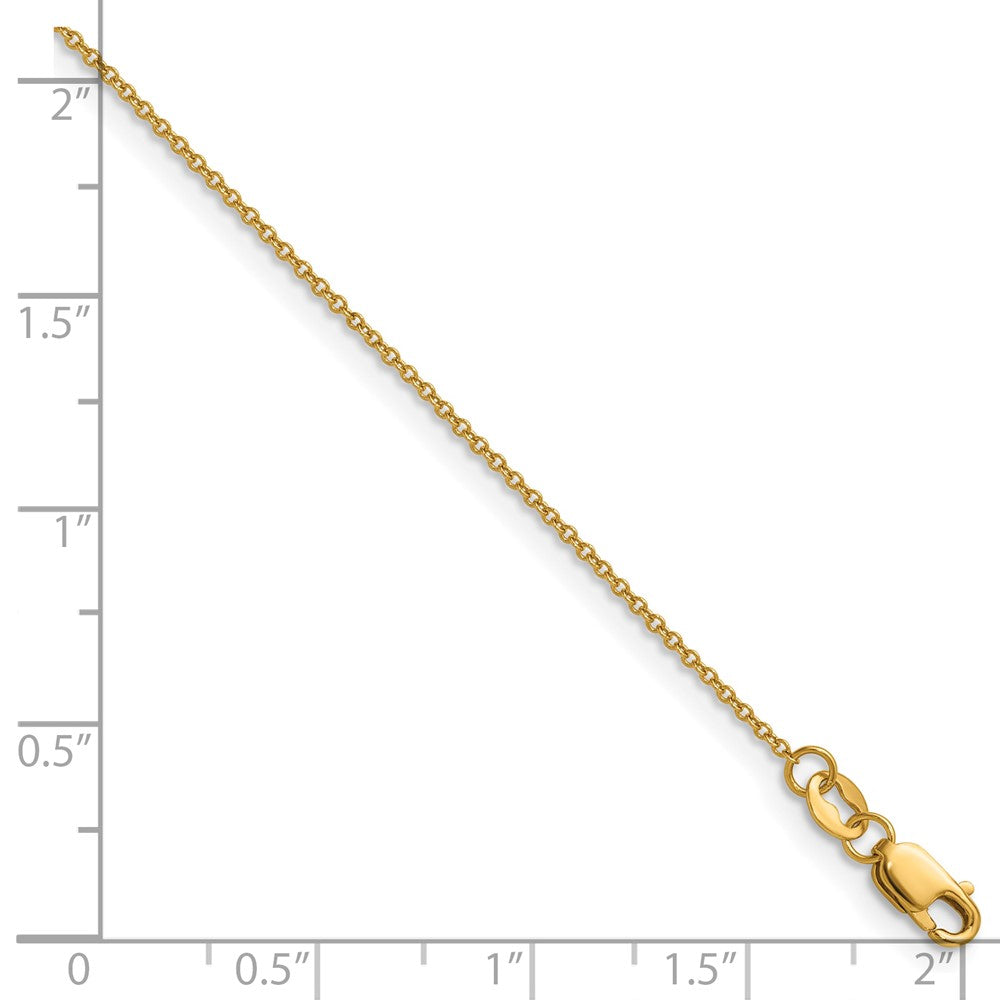 FJC Finejewelers 14 kt Yellow Gold Filled 1/20 Filled Cable with Lobster Clasp Carded Chain 18 Inches x 1.15 mm