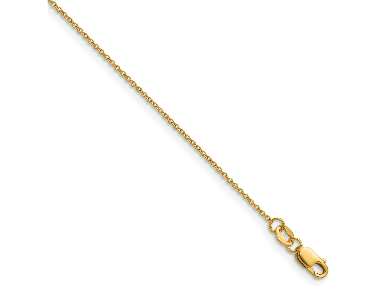 FJC Finejewelers 14 kt Yellow Gold Filled 1/20 Filled Cable with Lobster Clasp Carded Chain 20 Inches x 1.15 mm