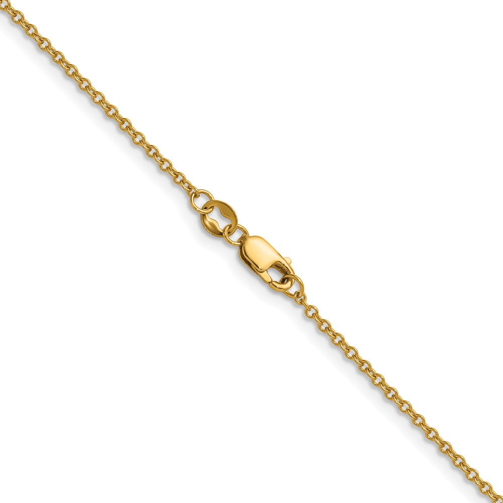 FJC Finejewelers 14 kt Yellow Gold Filled 1/20 Filled Cable with Lobster Clasp Chain 18 Inches x 1.6 mm