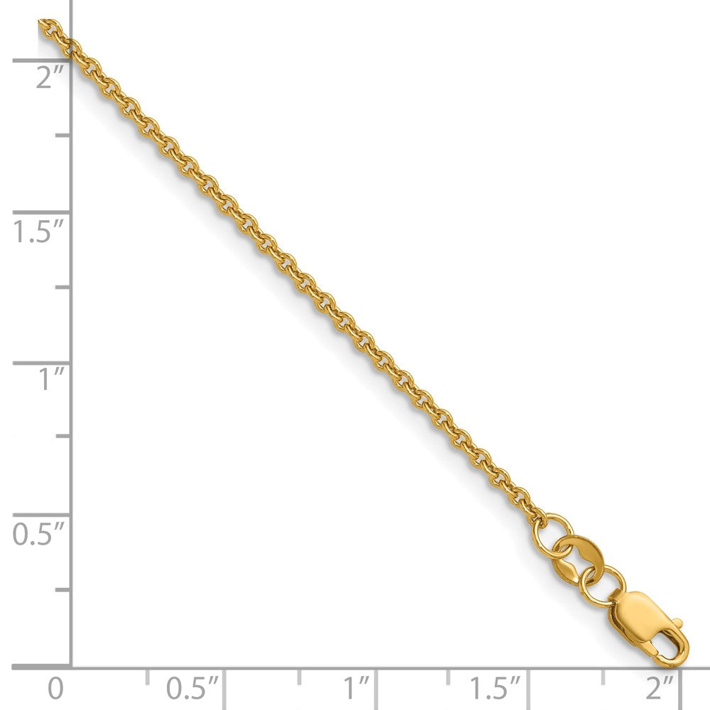 FJC Finejewelers 14 kt Yellow Gold Filled 1/20 Filled Cable with Lobster Clasp Chain 18 Inches x 1.7 mm