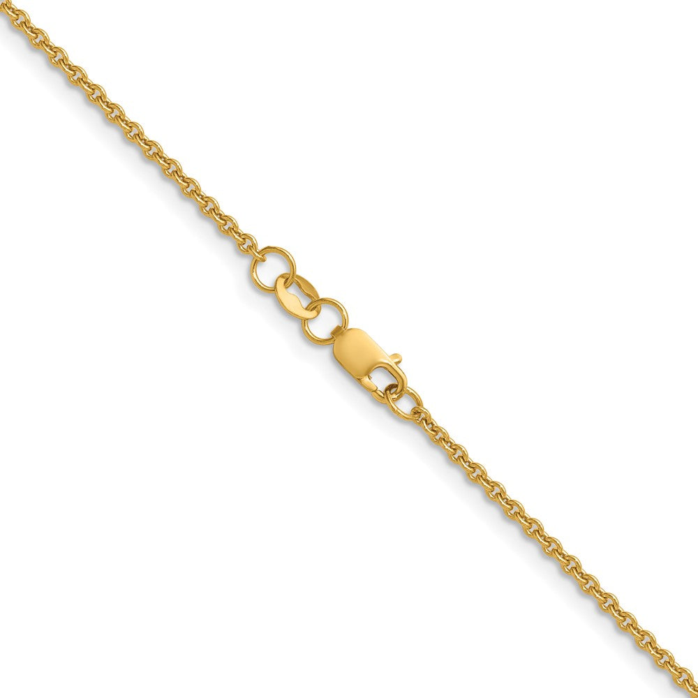 FJC Finejewelers 14 kt Yellow Gold 1/20 Filled Cable with Lobster Clasp Chain 20 Inches x 1.7 mm