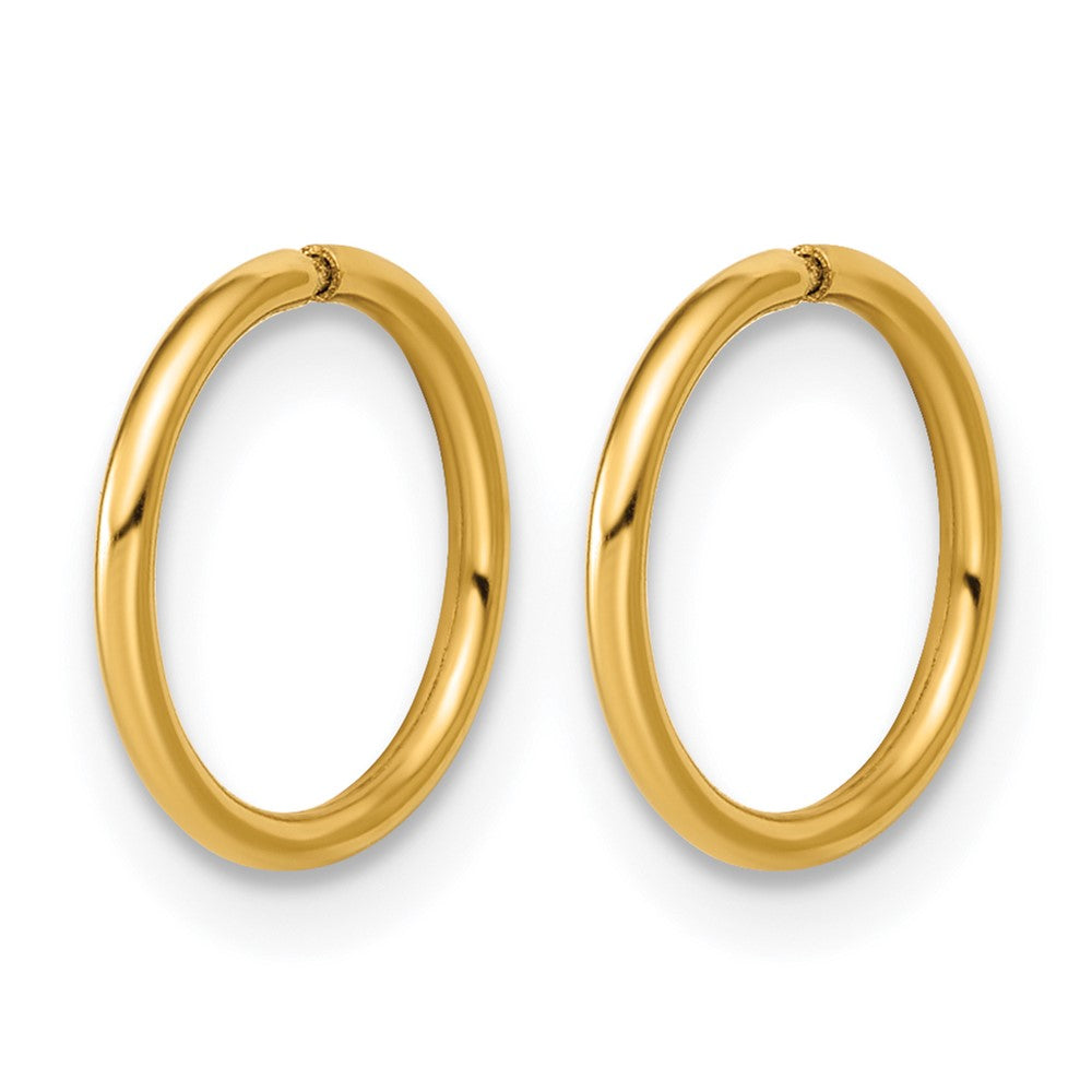 FJC Finejewelers 14 kt Yellow Gold Filled 1/20 Filled Sleeper Hoop Earrings 10 mm x 1mm