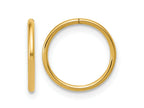 FJC Finejewelers 14 kt Yellow Gold 1/20 Filled Sleeper Hoop Earrings 1 x 12 mm
