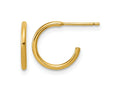 FJC Finejewelers 14 kt Yellow Gold 1/20 Filled Post Hoop Earrings 1.3 x 12 mm