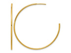 FJC Finejewelers 14 kt Yellow Gold 1/20 Filled Post Hoop Earrings 1.30 x 45 mm