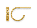 FJC Finejewelers 14 kt Yellow Gold Filled 1/20 Filled 2.50 x 12mm Braided Post Hoop Earrings 9 mm x 9 mm
