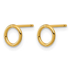 FJC Finejewelers 14 kt Yellow Gold Filled 1/20 Filled Open Circle Post Earrings 7 x 7 mm