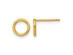 FJC Finejewelers 14 kt Yellow Gold Filled 1/20 Filled Open Circle Post Earrings 7 x 7 mm