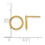 FJC Finejewelers 14 kt Yellow Gold Filled 1/20 Filled Open Circle Post Earrings 10 x 10 mm