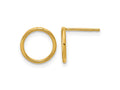 FJC Finejewelers 14 kt Yellow Gold Filled 1/20 Filled Open Circle Post Earrings 10 x 10 mm