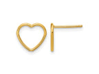 FJC Finejewelers 14 kt Yellow Gold Filled 1/20 Filled Open Heart Post Earrings 10 x 10 mm