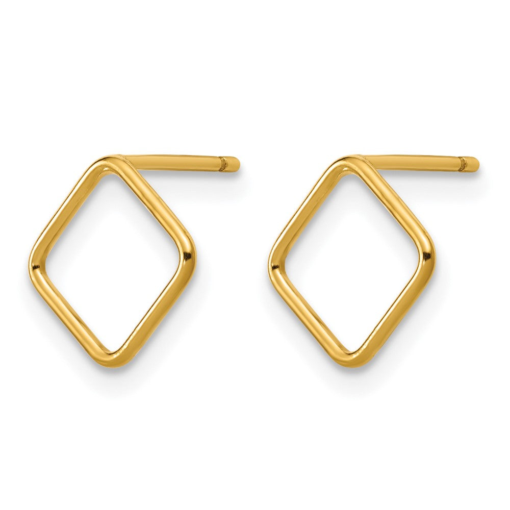 FJC Finejewelers 14 kt Yellow Gold Filled 1/20 Filled Open Square Post Earrings 8 x 8 mm