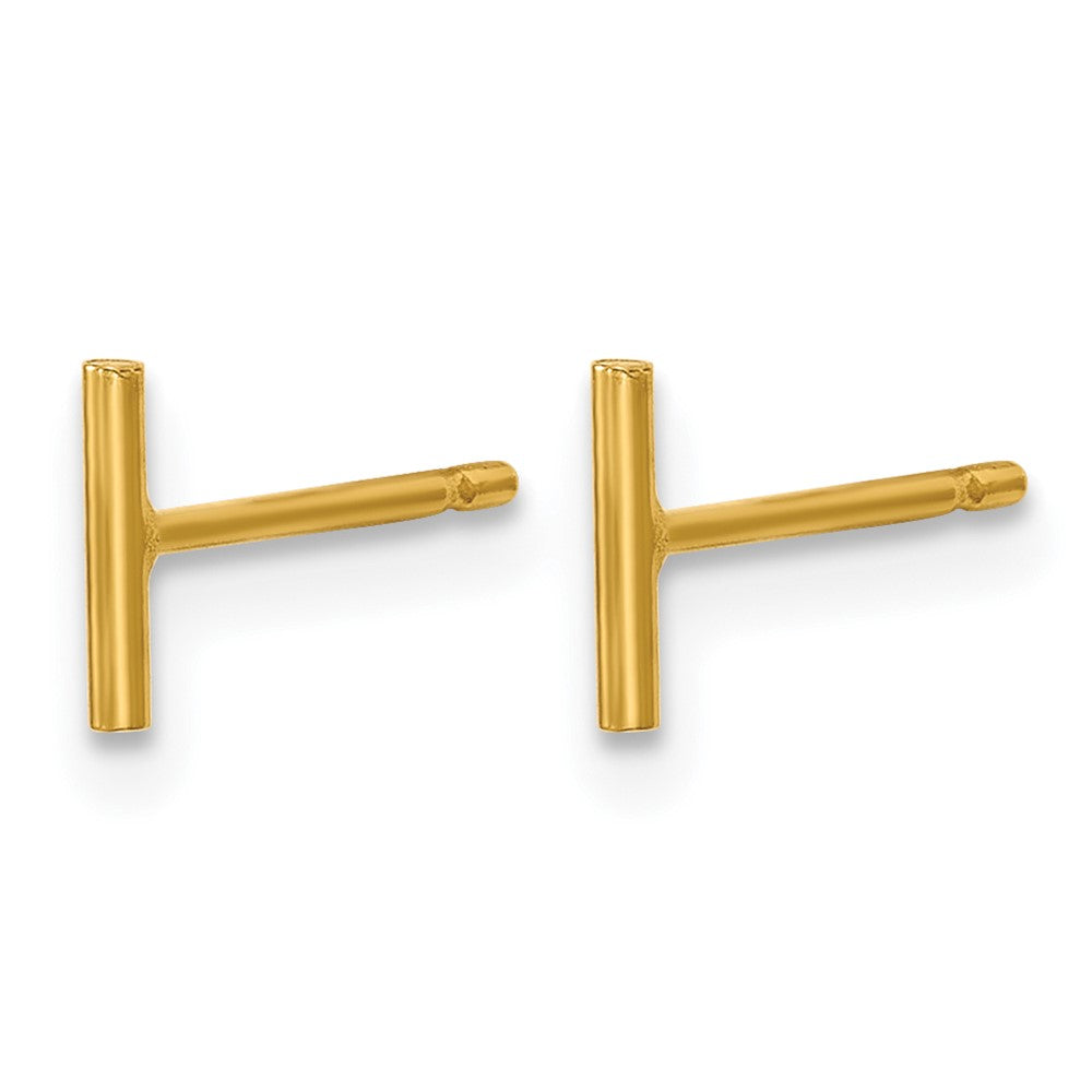 FJC Finejewelers 14 kt Yellow Gold Filled 1/20 Filled 6mm Bar Post Earrings 6 mm x 1 mm