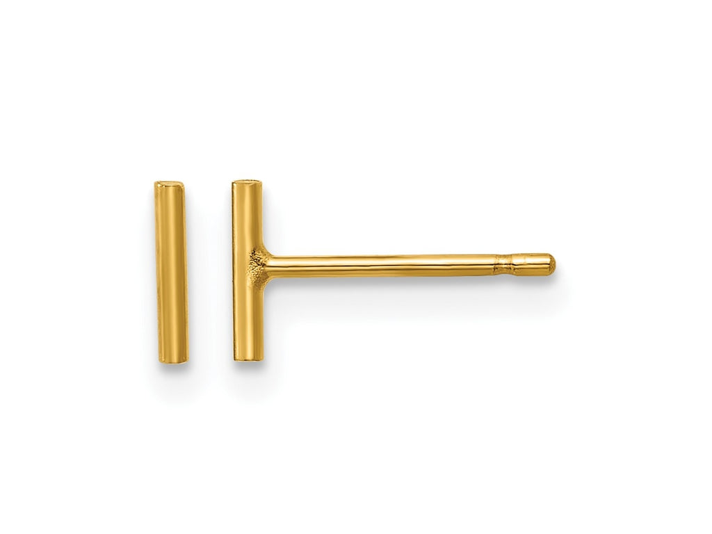 FJC Finejewelers 14 kt Yellow Gold Filled 1/20 Filled 6mm Bar Post Earrings 6 mm x 1 mm