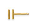 FJC Finejewelers 14 kt Yellow Gold Filled 1/20 Filled 6mm Bar Post Earrings 6 mm x 1 mm