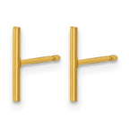 FJC Finejewelers 14 kt Yellow Gold Filled 1/20 Filled 10mm Bar Post Earrings 11 mm x 1 mm