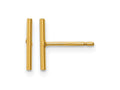 FJC Finejewelers 14 kt Yellow Gold Filled 1/20 Filled 10mm Bar Post Earrings 11 mm x 1 mm