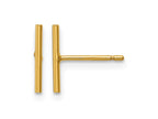 FJC Finejewelers 14 kt Yellow Gold Filled 1/20 Filled 10mm Bar Post Earrings 11 mm x 1 mm