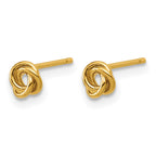 FJC Finejewelers 14 kt Yellow Gold Filled Button 1/20 Filled Love Knot Post Earrings 5 x 5 mm