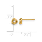 FJC Finejewelers 14 kt Yellow Gold Filled Button 1/20 Filled Love Knot Post Earrings 5 x 5 mm