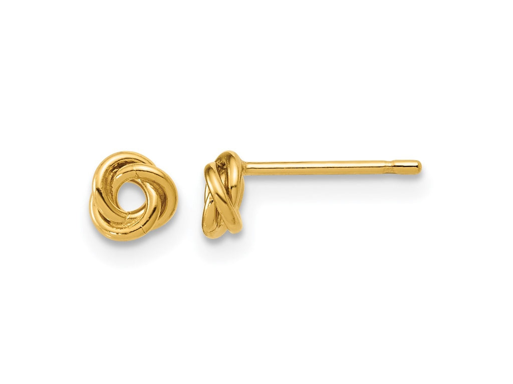FJC Finejewelers 14 kt Yellow Gold Filled Button 1/20 Filled Love Knot Post Earrings 5 x 5 mm