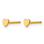 FJC Finejewelers 14 kt Yellow Gold Filled 1/20 Filled 3.5mm Heart Post Earrings 4 mm x 4 mm