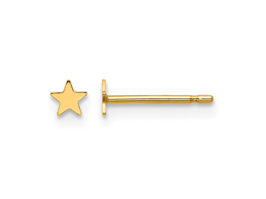 FJC Finejewelers 14 kt Yellow Gold Filled 1/20 Filled 3.3mm Star Post Earrings 4 mm x 4 mm