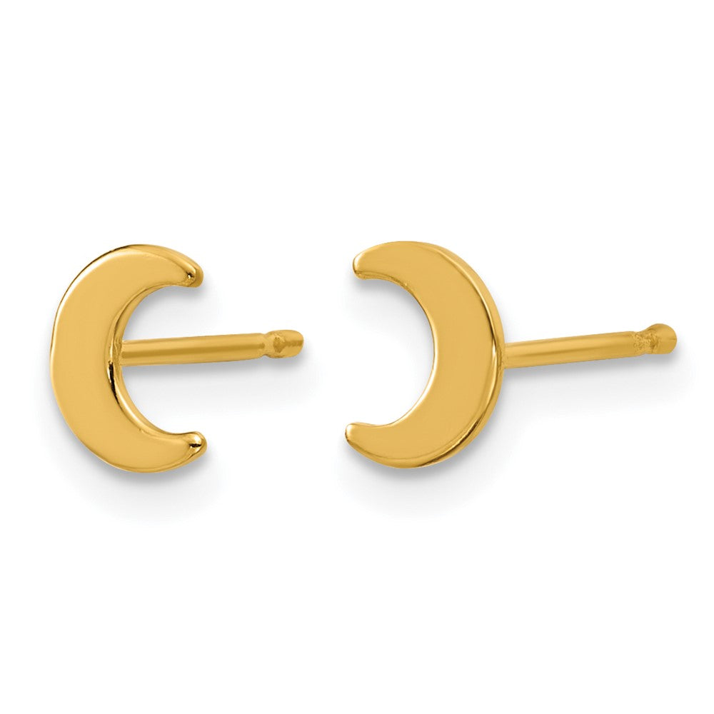 FJC Finejewelers 14 kt Yellow Gold Filled 1/20 Filled 5.1 x 6.3mm Moon Post Earrings 7 mm x 6 mm
