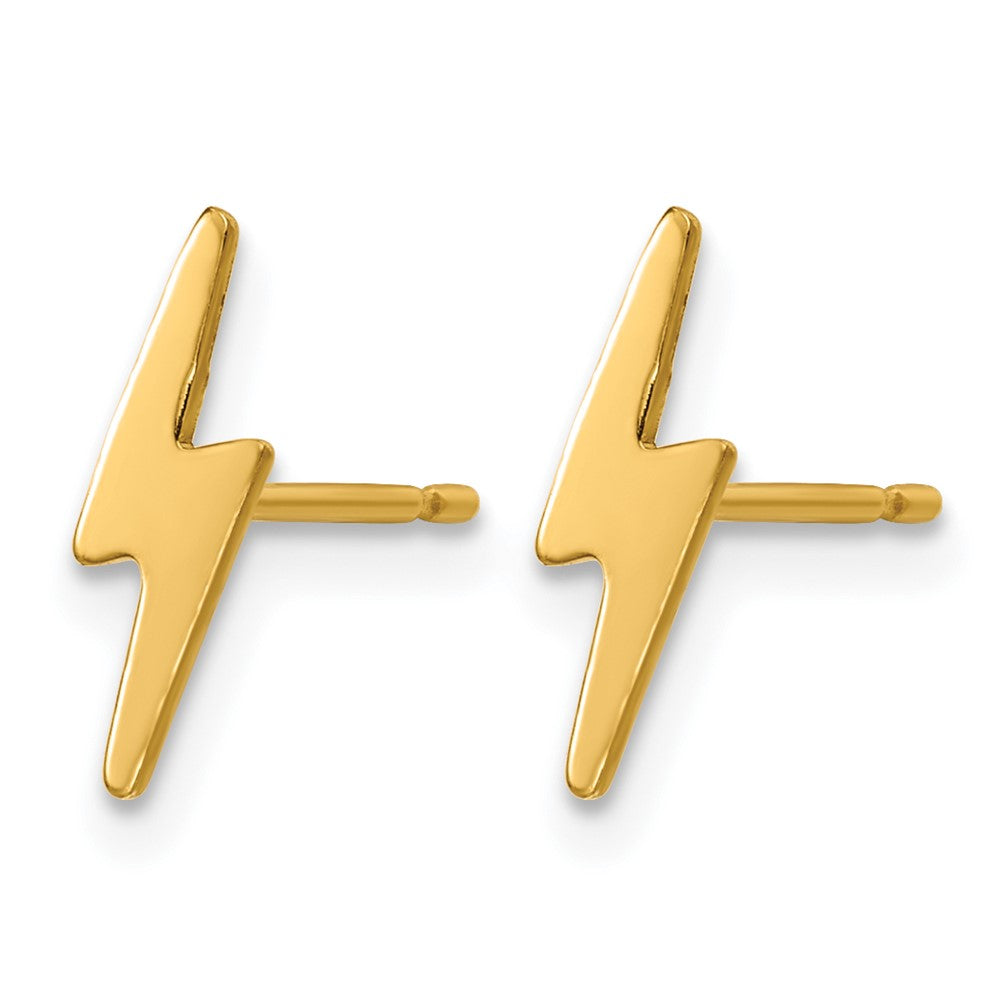 FJC Finejewelers 14 kt Yellow Gold Filled 1/20 Filled 3.5 x 11. Lightning Bolt Post Earrings 12 x 4 mm