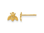 FJC Finejewelers 14 kt Yellow Gold Filled 1/20 Filled 5.5 x 6.3mm Bee Post Earrings 6 mm x 7 mm