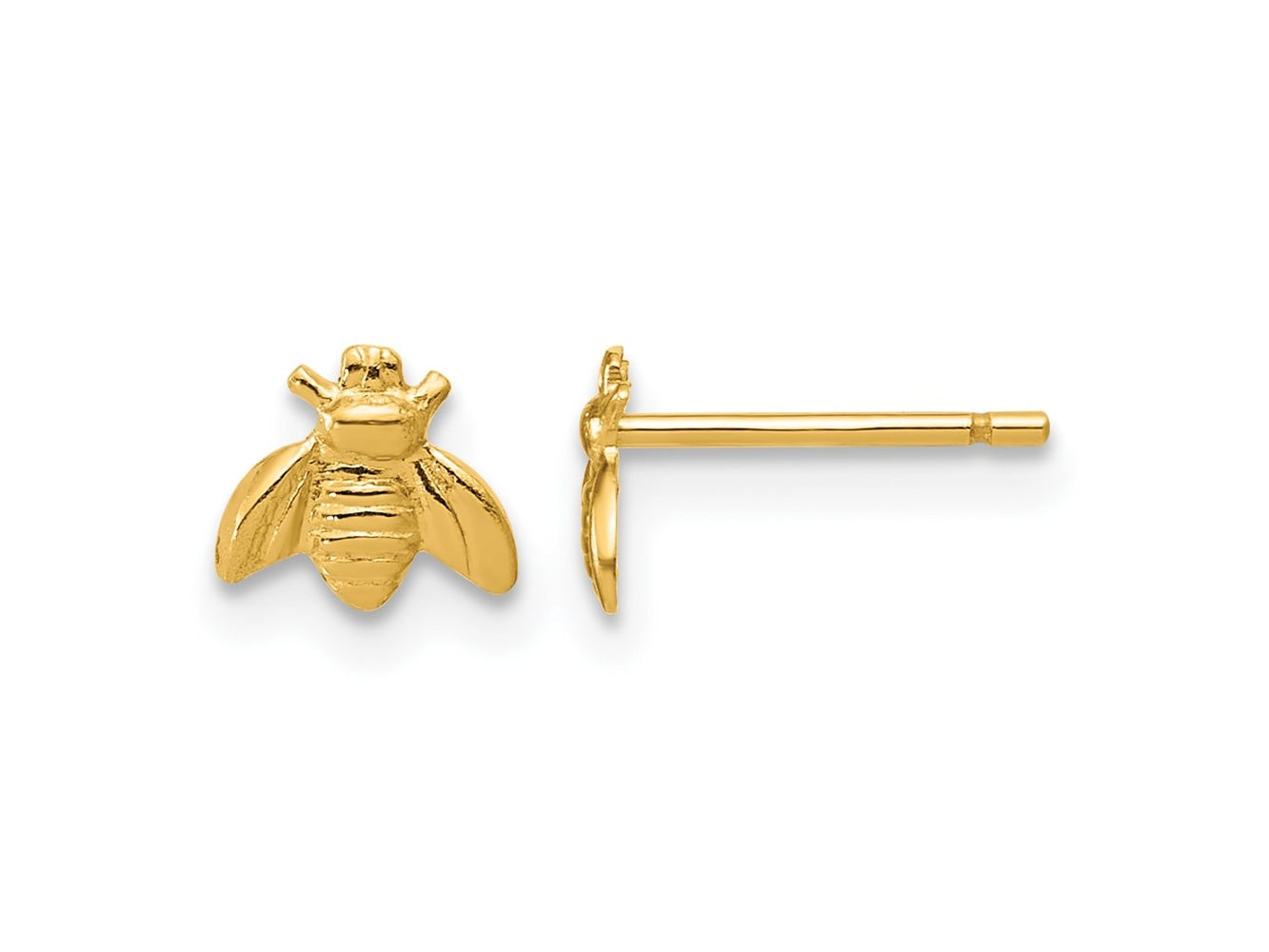 FJC Finejewelers 14 kt Yellow Gold Filled 1/20 Filled 5.5 x 6.3mm Bee Post Earrings 6 mm x 7 mm
