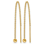 FJC Finejewelers 14 kt Yellow Gold Filled 1/20 Filled Ball Dangle Threader Earrings 34 x 3 mm