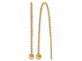 FJC Finejewelers 14 kt Yellow Gold Filled 1/20 Filled Ball Dangle Threader Earrings 34 x 3 mm