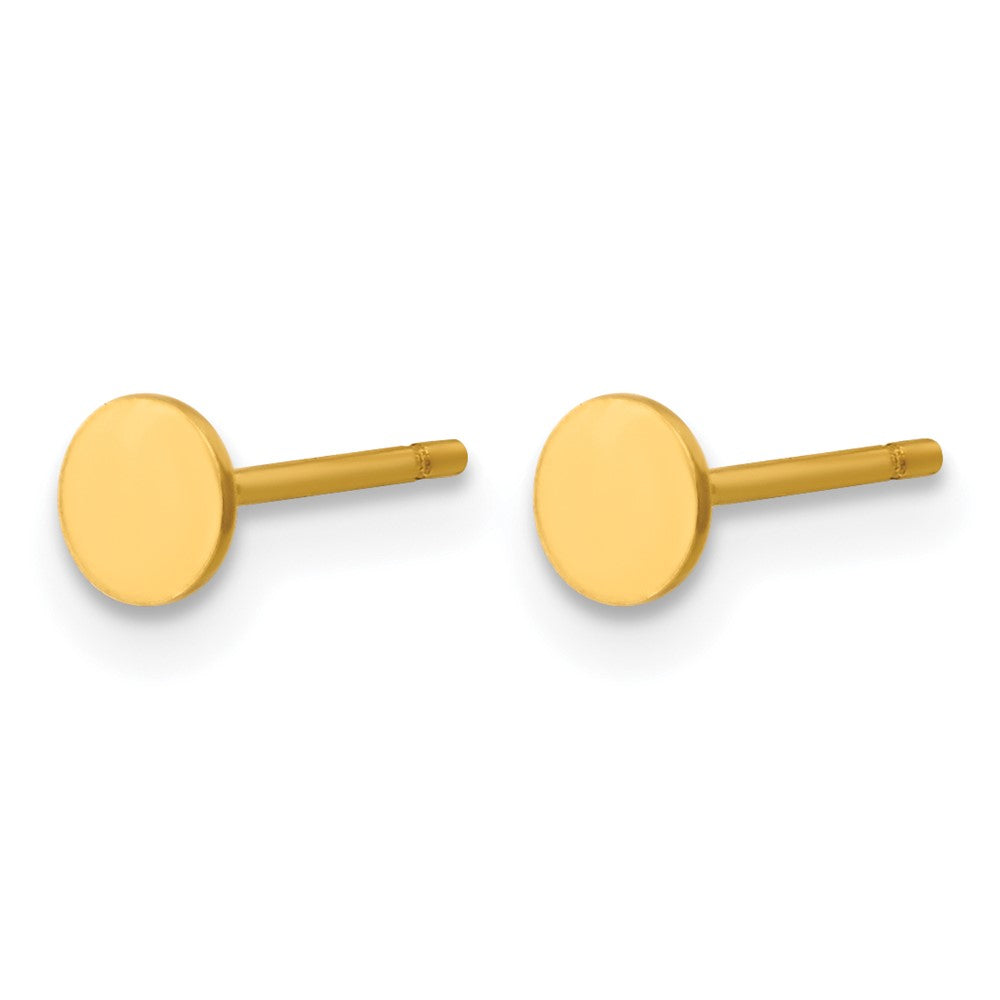FJC Finejewelers 14 kt Yellow Gold Filled 1/20 Filled Circle Post Earrings 4 x 4 mm