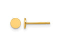 FJC Finejewelers 14 kt Yellow Gold Filled 1/20 Filled Circle Post Earrings 4 x 4 mm