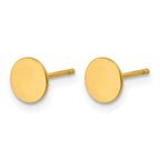 FJC Finejewelers 14 kt Yellow Gold Filled 1/20 Filled Circle Post Earrings 6 x 6 mm