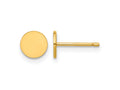 FJC Finejewelers 14 kt Yellow Gold Filled 1/20 Filled Circle Post Earrings 6 x 6 mm