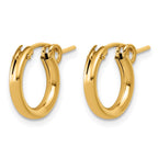 FJC Finejewelers 14 kt Yellow Gold Filled 1/20 Filled 2.30 x Eurowire Hoop Earrings 13 x 13 mm