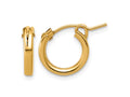 FJC Finejewelers 14 kt Yellow Gold Filled 1/20 Filled 2.30 x Eurowire Hoop Earrings 13 x 13 mm