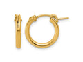 FJC Finejewelers 14 kt Yellow Gold Filled 1/20 Filled 2.30 x Eurowire Hoop Earrings 15 x 15 mm