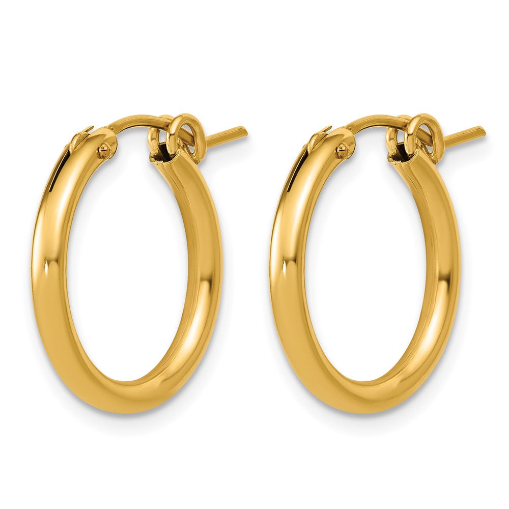 FJC Finejewelers 14 kt Yellow Gold Filled 1/20 Filled 2.30 x Eurowire Hoop Earrings 19 x 19 mm