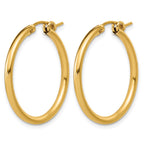 FJC Finejewelers 14 kt Yellow Gold Filled 1/20 Filled Eurowire Hoop Earrings 2.3 x 29 mm